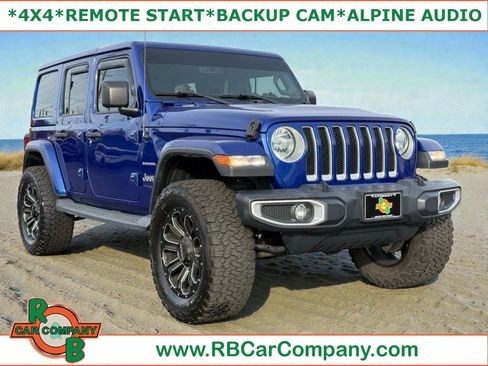 Used 2019 Jeep Wrangler Unlimited Sahara w/ Uconnect 4C Nav & Sound Group image 1