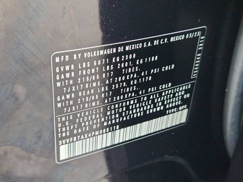 Used 2023 Volkswagen Tiguan S w/ Driver Assistance Package AWD/4WD image 16