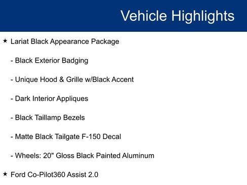 Certified 2023 Ford F150 Lariat w/ Equipment Group 502A High image 24