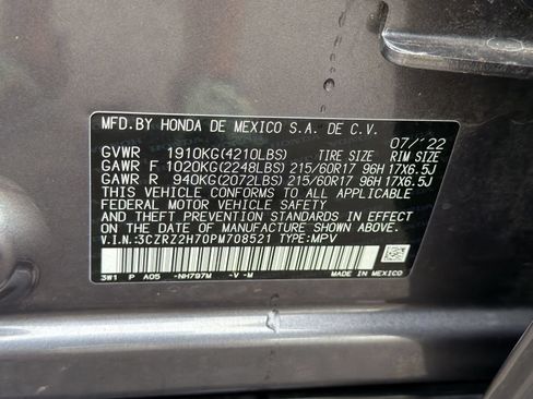 Used 2023 Honda HR-V EX-L image 22
