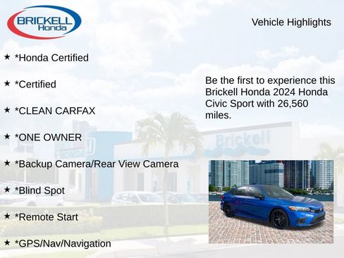 Used 2024 Honda Civic Sport image 9