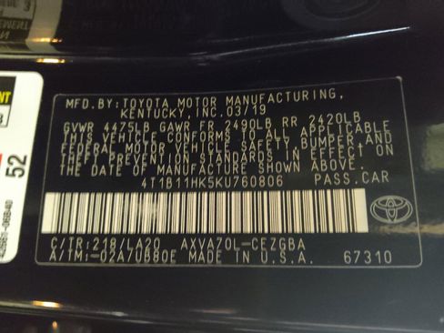 Used 2019 Toyota Camry XLE image 33