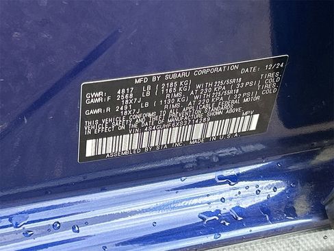 Certified 2025 Subaru Crosstrek 2.5i Sport w/ Crosstrek Mirror Package image 30