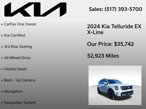 Certified 2024 Kia Telluride EX X-Line image 7