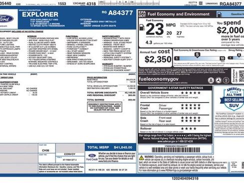 Used 2024 Ford Explorer XLT AWD/4WD image 43