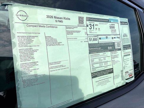 New 2026 Nissan Kicks S image 14