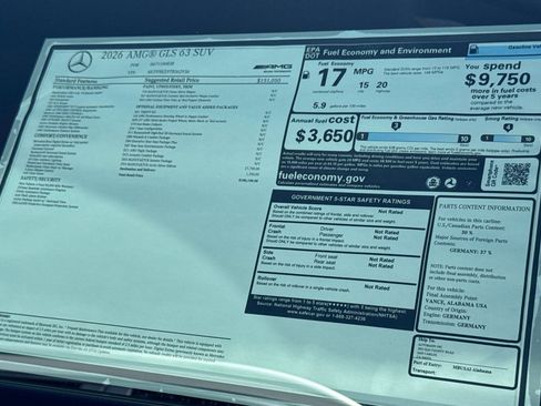 New 2026 Mercedes-Benz GLS 63 AMG 4MATIC image 30