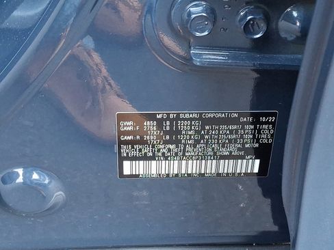 Certified 2023 Subaru Outback Premium image 27