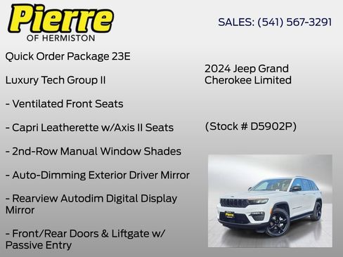 Used 2024 Jeep Grand Cherokee Limited w/ Luxury Tech Group II AWD/4WD image 6