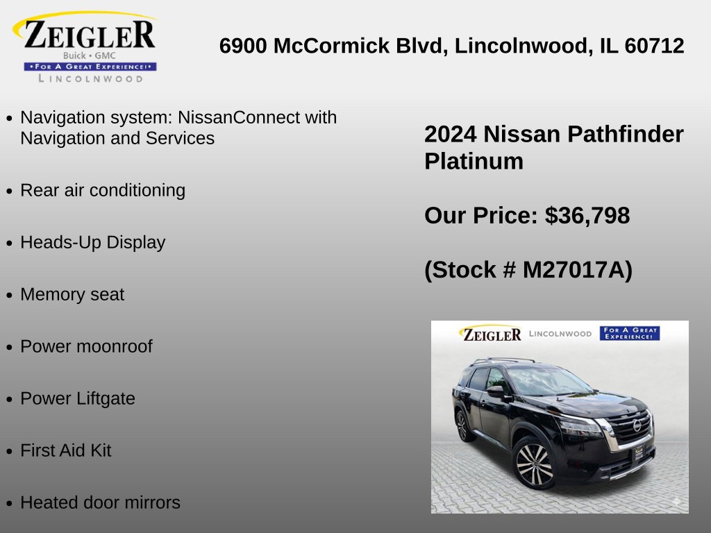 Used 2024 Nissan Pathfinder Platinum AWD/4WD image 12