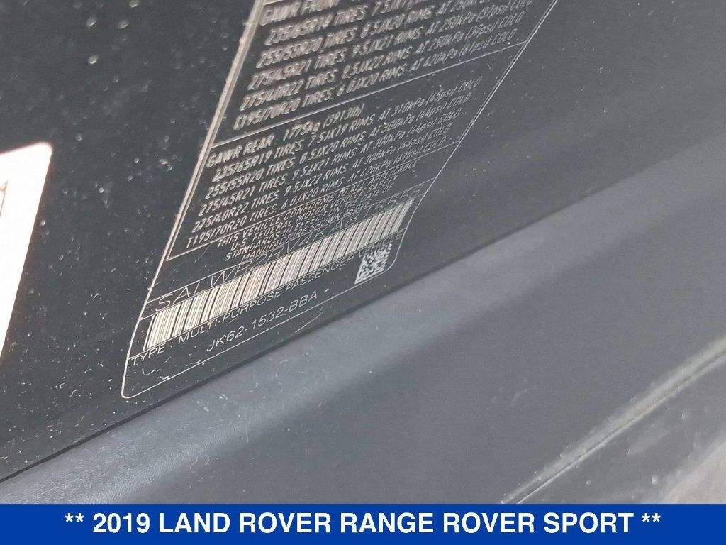 Used 2019 Land Rover Range Rover Sport HSE AWD/4WD image 35