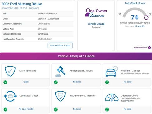 Used 2002 Ford Mustang Deluxe image 2