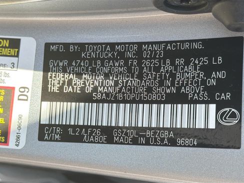 Used 2023 Lexus ES 350 F Sport w/ Accessory Package (Z2) FWD image 45