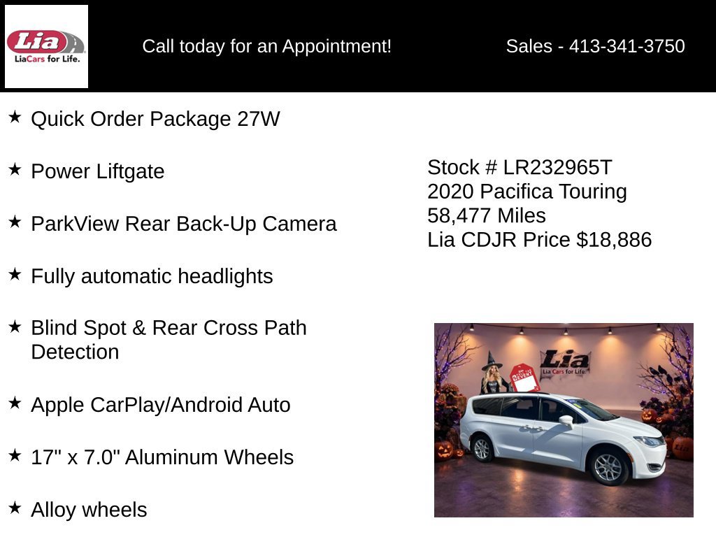 Certified 2020 Chrysler Pacifica Touring FWD image 6
