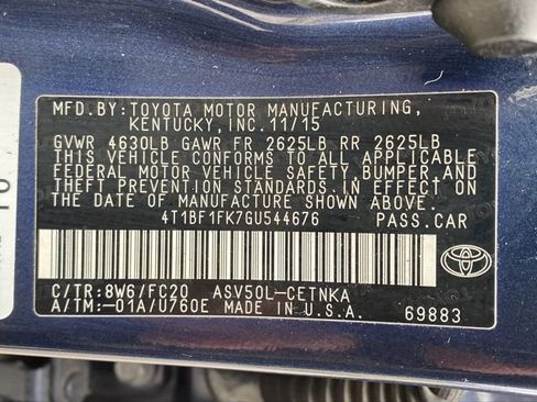 Used 2016 Toyota Camry LE FWD image 38