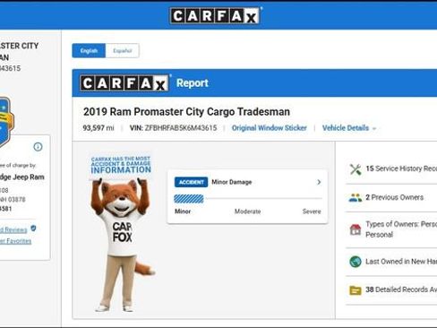 Used 2019 RAM ProMaster City Tradesman FWD image 13