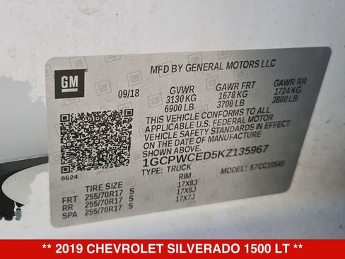 Used 2019 Chevrolet Silverado 1500 LT w/ Texas Edition RWD image 34