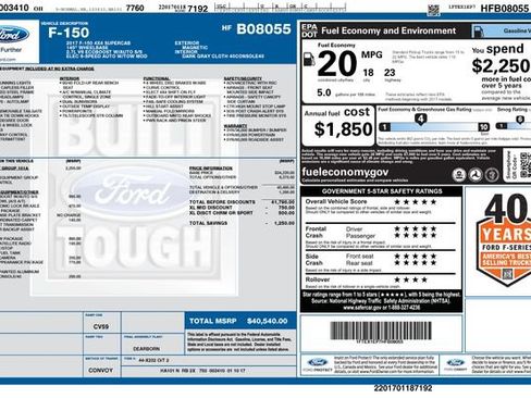 Used 2017 Ford F150 XL w/ Equipment Group 101A Mid AWD/4WD image 4