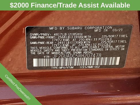 Used 2024 Subaru Crosstrek 2.0i Premium AWD/4WD image 23