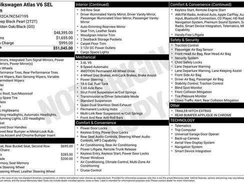 Used 2019 Volkswagen Atlas SEL Premium AWD/4WD image 7