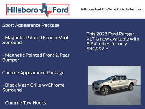 Used 2023 Ford Ranger XLT w/ Equipment Group 301A Mid AWD/4WD image 9
