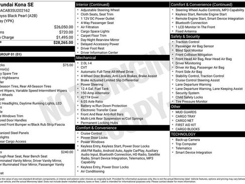 Certified 2025 Hyundai Kona SE AWD/4WD image 5