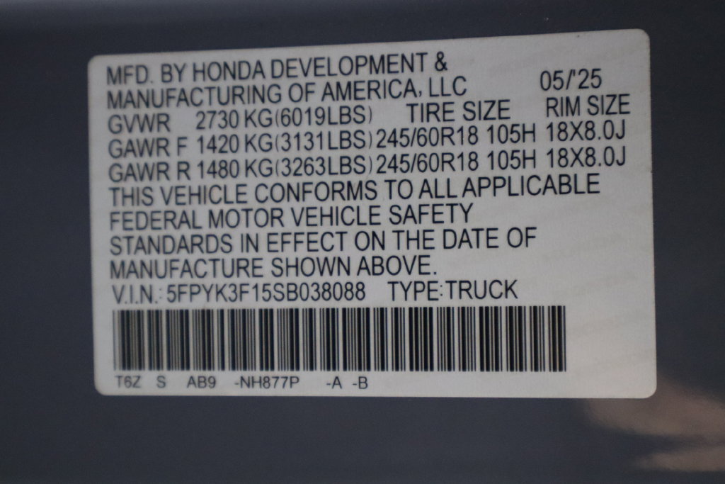 Used 2025 Honda Ridgeline Sport image 34