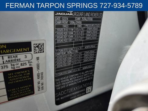 Used 2025 Jaguar F-PACE R-Dynamic S image 20