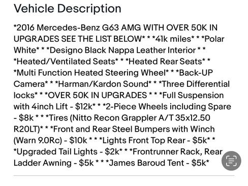 Used 2016 Mercedes-Benz G 63 AMG 4MATIC image 2