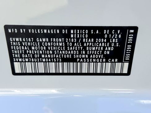 New 2026 Volkswagen Jetta SEL FWD image 26