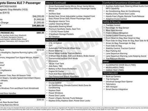 Used 2025 Toyota Sienna XLE w/ XLE Plus Package AWD/4WD image 16