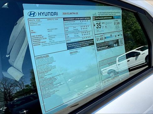 New 2026 Hyundai Elantra SE FWD image 16