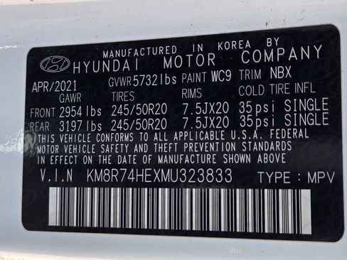 Used 2021 Hyundai Palisade Calligraphy FWD image 14