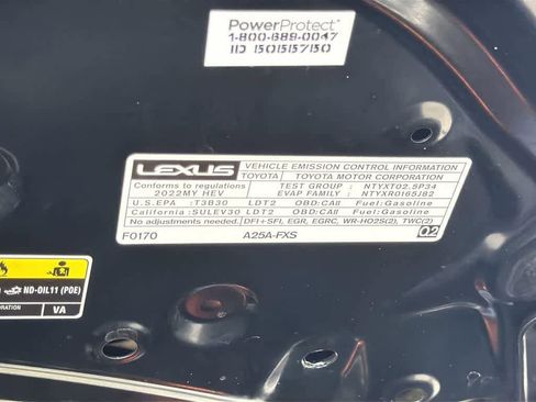 Used 2022 Lexus NX 350h AWD w/ Towing Package (2000 Lbs) image 9