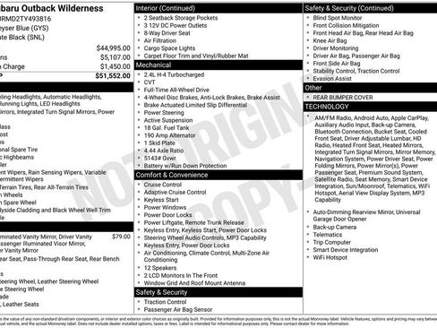 Used 2026 Subaru Outback Wilderness AWD/4WD image 3