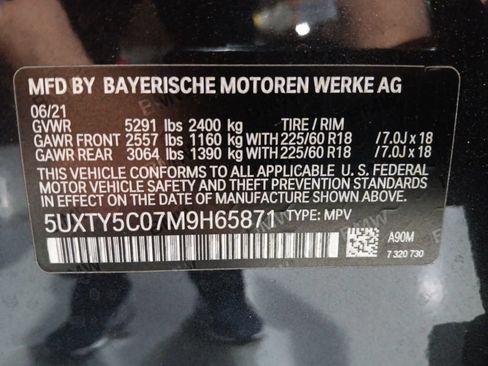 Used 2021 BMW X3 xDrive30i w/ Convenience Package AWD/4WD image 3
