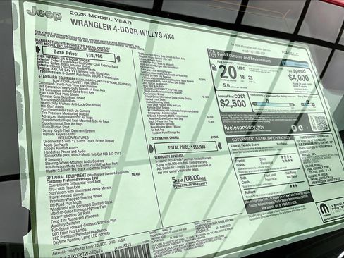 New 2026 Jeep Wrangler Willys image 21