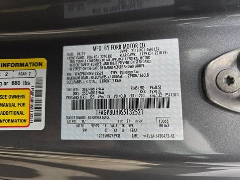 Used 2025 Ford Mustang Convertible w/ Mustang Nite Pony Package RWD image 32