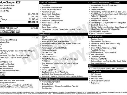 Certified 2021 Dodge Charger SXT w/ Cold Weather Package AWD/4WD image 29