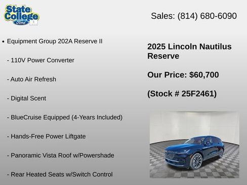 Used 2025 Lincoln Nautilus Reserve AWD/4WD image 6