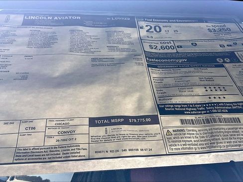 New 2025 Lincoln Aviator Reserve w/ Equipment Group 201A image 14