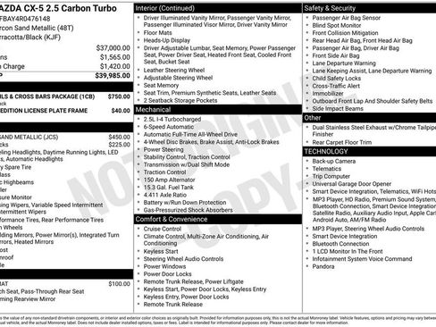 Used 2024 MAZDA CX-5 Carbon Edition AWD/4WD image 19