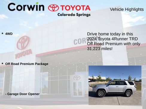 Used 2024 Toyota 4Runner TRD Off-Road Premium AWD/4WD image 6