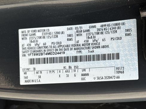 Used 2021 Ford F250 Lariat w/ Lariat Ultimate Package AWD/4WD image 33