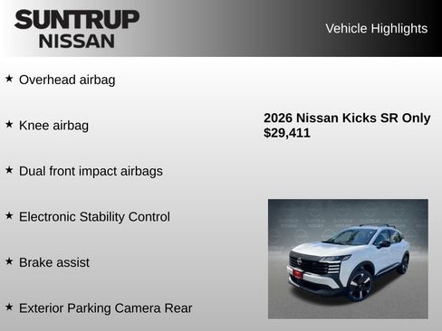 Used 2026 Nissan Kicks SR w/ Cold Weather Package AWD/4WD image 30