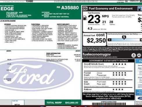 Certified 2024 Ford Edge SEL w/ Convenience Package AWD/4WD image 4
