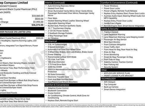 New 2026 Jeep Compass Limited AWD/4WD image 38