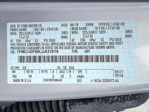 Used 2020 Ford Escape S image 33