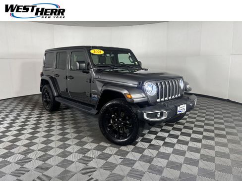 Used 2021 Jeep Wrangler Unlimited Sahara w/ Cold Weather Group AWD/4WD image 1
