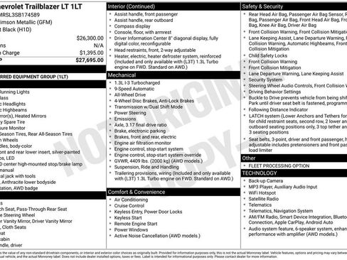 Used 2025 Chevrolet TrailBlazer LT AWD/4WD image 5
